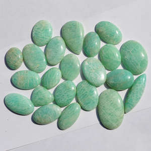 Haute qualité pierre naturelle Amazonite cristal mélange forme lâche pierres précieuses Cabochon guérison cristal pierres précieuses toutes les formes Cabochon - Product Image 4
