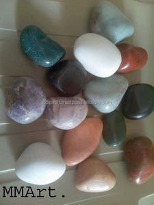 Rocas de Piedra Pulida Natural de Color Blanco Hueso, Estilo de Diseño Moderno - Product Image 6