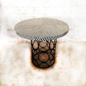 Meilleur prix Table de café en incrustation d'os de style moderne Meubles de maison Meubles de salon - Product Image 2