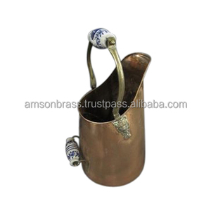 Modèle moderne Prix le plus bas Porte-bûches à double poignée Seau en métal fini doré Offre Spéciale Seau à charbon design - Product Image 2