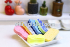 SHINIL-esponja de celulosa para limpieza de cocina, SCL-11 de alta calidad, con poliéster a precio asequible, Corea - Product Image 3
