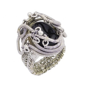 Natural <b>Black</b> <b>Onyx</b> Gemstone <b>Ring</b> 925 Sterling Silver Jewelry Eternity Vermeil <b>Rings</b> for Unisex Engagement Gift - Product Image 1