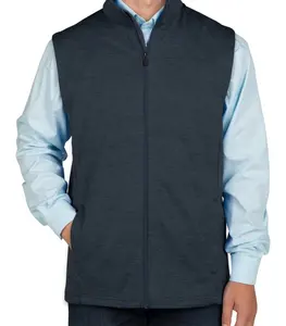 Mens Tùy Chỉnh Đồng Bằng Đen 100 Spun Mềm Polyester Fleece Với Non-pill Kết Thúc Trên Bề Mặt Fleece Vest