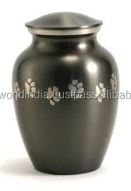 Urna de cremación de mascotas, suministros funerarios de Metal hechos a mano, urna de cremación de mascotas, Brassworld, India - Product Image 3