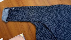 Camisa a cuadros con bordado floral para mujer, nueva colección de primavera, fabricada en Bangladesh, manga acampanada, blusa holgada, algodón negro, estilo urbano, de marca. - Product Image 3
