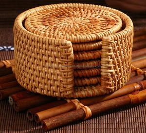 Juego de Posavasos de Mimbre de Ratán para Venta al por Mayor con Alta Calidad - Product Image 2