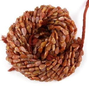 Pierre de soleil naturelle en forme de poire, perles lisses ou fabrication de bijoux marron, vente en gros populaire 2020 - Product Image 5