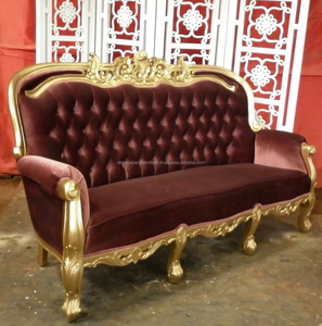 Romawi Larry ชุดโซฟา3ที่นั่ง,สำหรับห้องนั่งเล่นเฟอร์นิเจอร์ผลิตจากไม้มะฮอกกานีโบราณสไตล์อินโดนีเซีย - Product Image 2