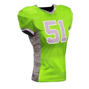 Maillot de football américain imprimé de logo personnalisé 100% tissu de maille de polyester XL grande taille chemises élégantes pour adultes - Product Image 2