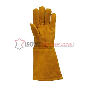 <b>Oven</b>/<b>Grill</b> Tig Gloves XL Size Anti-Cut Anti-Slip Anti-Impact Heat Resistant Genuine Leather for Animal Handling Welding - Product Image 4