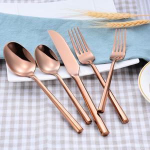 Hotel and Restaurant Stainless Steel Flatware Set Silver <b>Dinner</b> Spoons Forks <b>Knives</b> Metal Cutlery Tableware Accessories - Product Image 3