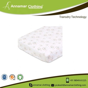 Drap-housse pour berceau avec conception personnalisée imprimé floral coton biologique drap de berceau certifié GOTS - Product Image 3