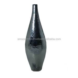 Florero de Metal para Decoración del Hogar y Restaurantes, Florero Decorativo Negro Mate de Alta Calidad, Florero Decorativo para el Hogar - Product Image 1