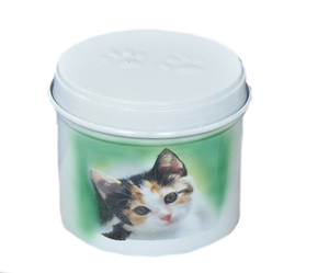Urna para Cremación de Mascotas, Urna Redonda con Huella de Gato, Urna para Mascotas Económica, Urna para Mascotas con Acabado Computarizado - Product Image 6
