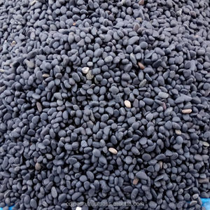 Pierres roulées de rivière MMArt, galets noirs naturels ronds et lisses en vrac pour l'utilisation en appartement - Product Image 1