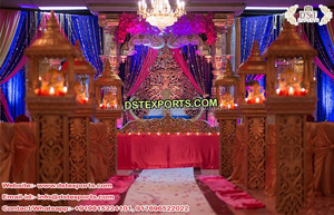 Lampes de scène de mariage décoration de table de mariage lanterne de table de mariage décoration de piliers de lampe marocaine de scène de mariage - Product Image 2