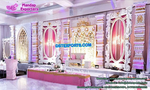 ที่สวยงามJharokhaกรอบเวทีสำหรับการแต่งงานอินเดียจัดงานแต่งงานอินเดียเวทีตกแต่งเอเชียเวทีงานแต่งงานชุดผู้ผลิต - Product Image 3