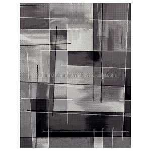 High Quality Modern Square Design <b>Polypropylene</b> Woven Frize <b>Yarn</b> Hand-Curved Rug Kids Floor Mats for Home Use-Outdoor Mat - Product Image 3