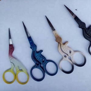 กรรไกรแฟนซีปักลายนกกระสาสไตล์วินเทจ,ปรับแต่งได้ - Product Image 1