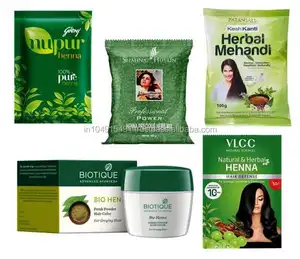 Mehandi Henna Godrej VLCC Shahnaz Husain Biotique Patanjali Rambut Alami Warna Herbal Mehendi