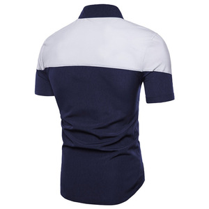 Summer Business Slim Fit <b>Patchwork</b> <b>Shirt</b> - Product Image 5