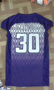 Uniforme de football personnalisé authentique des équipes des collèges américains maillots cousus unisexe avec motif numérique pantalon de sport bon marché hauts - Product Image 3