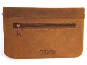 Portefeuille court en cuir à trois volets pour homme, pochette pour tabac, grain de cuir - Product Image 4