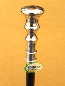 Mango de perilla de latón antiguo para bastón, bastón plegable de madera para caminar, con mango de latón antiguo, nuevo - Product Image 2