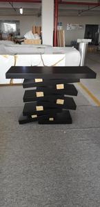 Unique Design Gold <strong>Black</strong> Metal Wood <strong>Console</strong> <strong>Table</strong> - Product Image 2