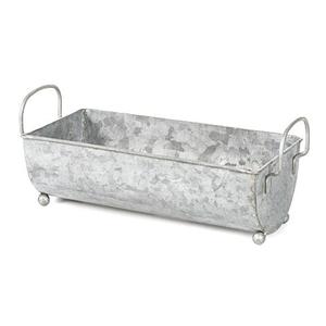 Bac à raboteuse avec poignées, pot rectangulaire, support galvanisé pour boisson, pouces - Product Image 1