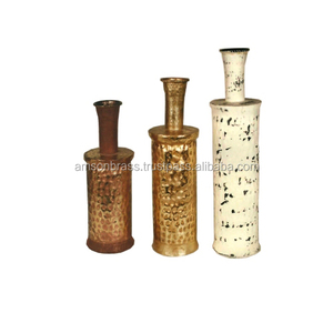 Vaisselle de table décorative moderne Vase à fleurs en métal et aluminium pour la décoration intérieure et extérieure du salon - Product Image 6