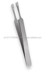 Pinzas para cejas y maquillaje, pinzas para la depilación, volumen, acero inoxidable, alta calidad, color sólido, logotipo personalizado, venta al por mayor - Product Image 3