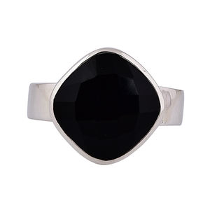 Solid 925 Sterling Silver Natural <b>Black</b> <b>Onyx</b> Gemstone <b>Ring</b> 12 mm Trendy Unisex Oval Cut Silver Plated Wedding Party Anniversary - Product Image 1