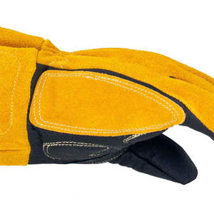 Gants de soudage en cuir PU véritable confortables sur mesure pour adultes Gants de travail extensibles - Product Image 4