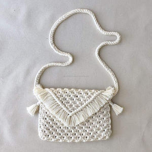 Eco amigable Boho Chic bohemio estilo traje Crochet Macrame venta al por mayor bolso de Macrame - Product Image 4