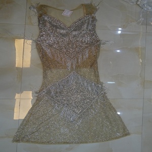Nueva llegada pesado brillante hecho a mano coser grandes diamantes de imitación con parche con tul para vestido de noche Decoración - Product Image 4