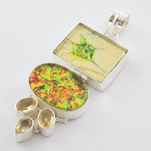 Pendentifs en argent 925 pour femmes, pierres précieuses, bijoux tendance - Product Image 4