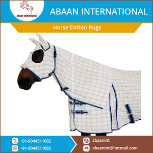Couverture de cheval en coton avec capuche, drap de stalle léger avec couvre-cou intégral - Product Image 6