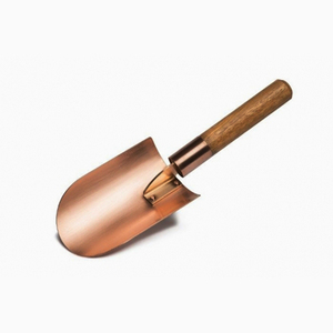 Cuillère à seau à glace en forme de pelle à poignée en bois - Product Image 1