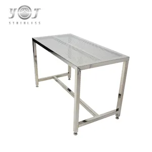 Tables de travail de laboratoire en acier inoxydable, pour salle de nettoyage, 2 pièces