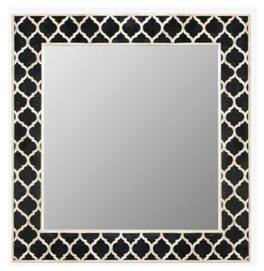 Espejo de madera y hueso de diseño elegante - Product Image 2