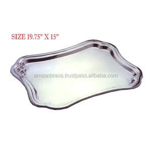 Platos de Metal rectangulares en relieve antiguo de latón, placa de cargador, placa de diseño clásico de alta calidad - Product Image 4