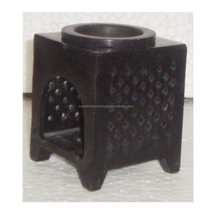 เตาน้ำมันหอมระเหยหินสบู่สีดำธรรมชาติ - Product Image 1