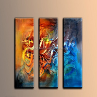 Peinture à l'huile de calligraphie islamique abstraite moderne