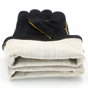 Gants de travail robustes à double paume Gants mécaniques en cuir pour la protection des mains et des bras - Product Image 3