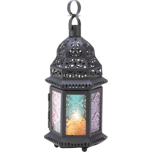 BOUGIE DE HAUTE QUALITÉ LANTERNE MÉTAL DÉCORATIF MARIAGE LANTERNE COLORÉE MAROCAINE À LA MAIN BOUGIE LANTERNE - Product Image 1