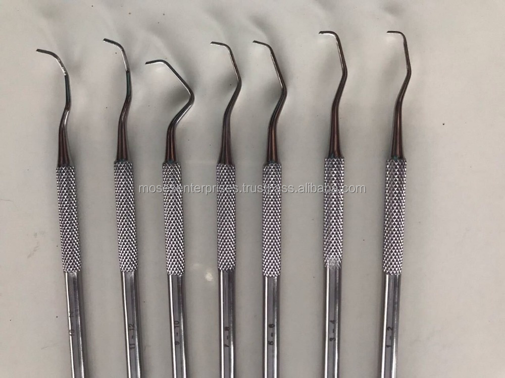 Dental Profeional Gracey Curette Periodontal Bone Curette Perio Dental Tooth Cleaning Caler
