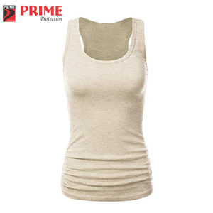 Camisetas sin mangas informales de talla grande para mujer de alta calidad, tela de punto transpirable, estilo sólido, longitud corta, los mejores precios de fábrica - Product Image 1