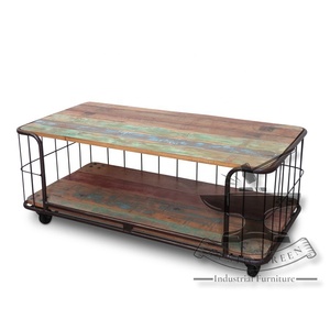 แผงไม้แบบยึดได้สำหรับอุตสาหกรรมล้อโต๊ะกาแฟสำหรับเฟอร์นิเจอร์ห้องนั่งเล่นใช้ในบ้าน - Product Image 3