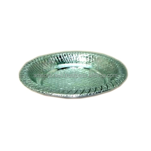 PLAQUE DE CHARGEMENT RONDE PLAQUE DE CHARGEUR DE CUISINE MAISON POUR TABLE À MANGER DÉCOR DÉCORATIF MÉTAL ALUMINIUM GRAVURE - Product Image 1